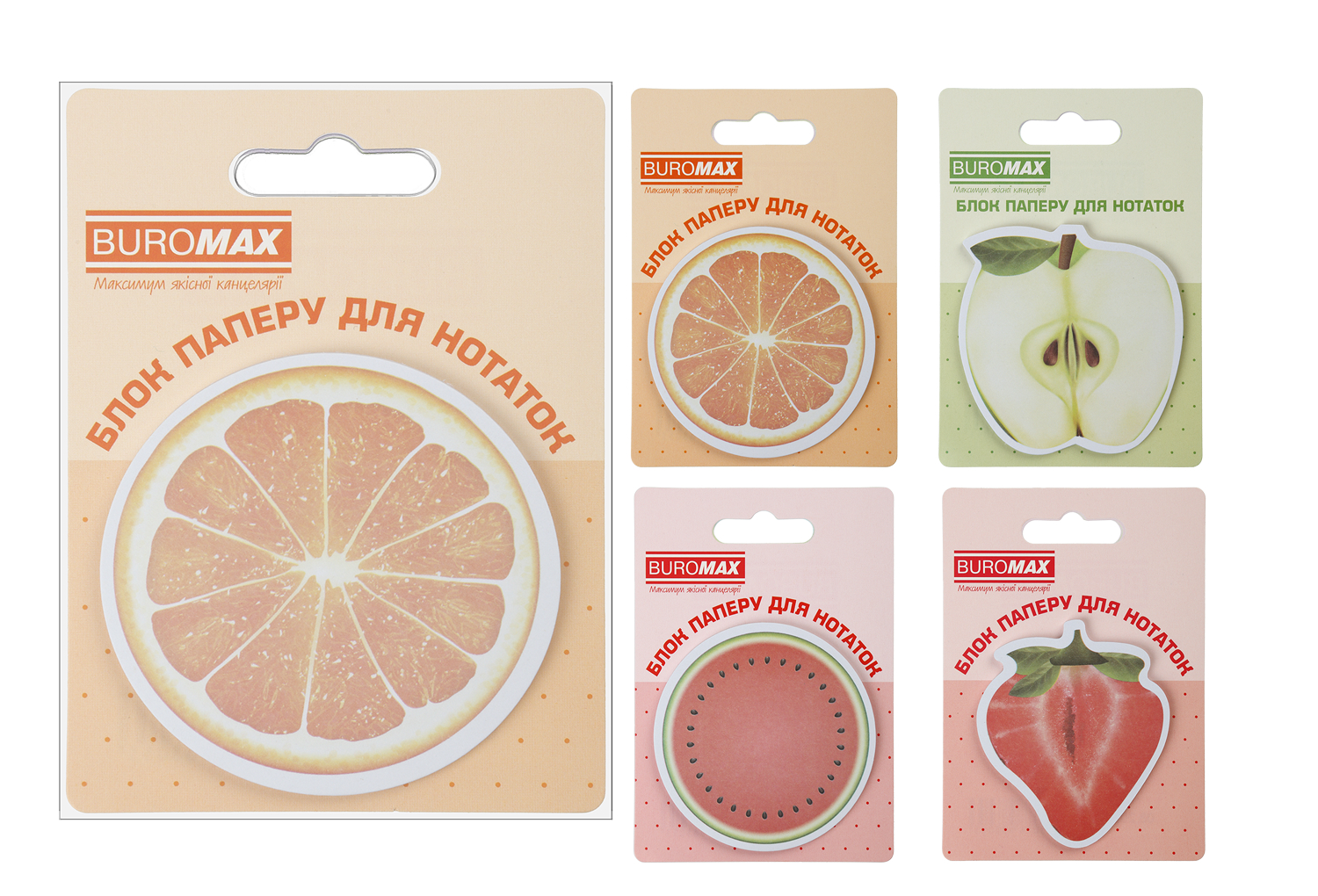 Блок для нотаток FRUITS, 70*70 мм, 30 арк, BM.2381-75