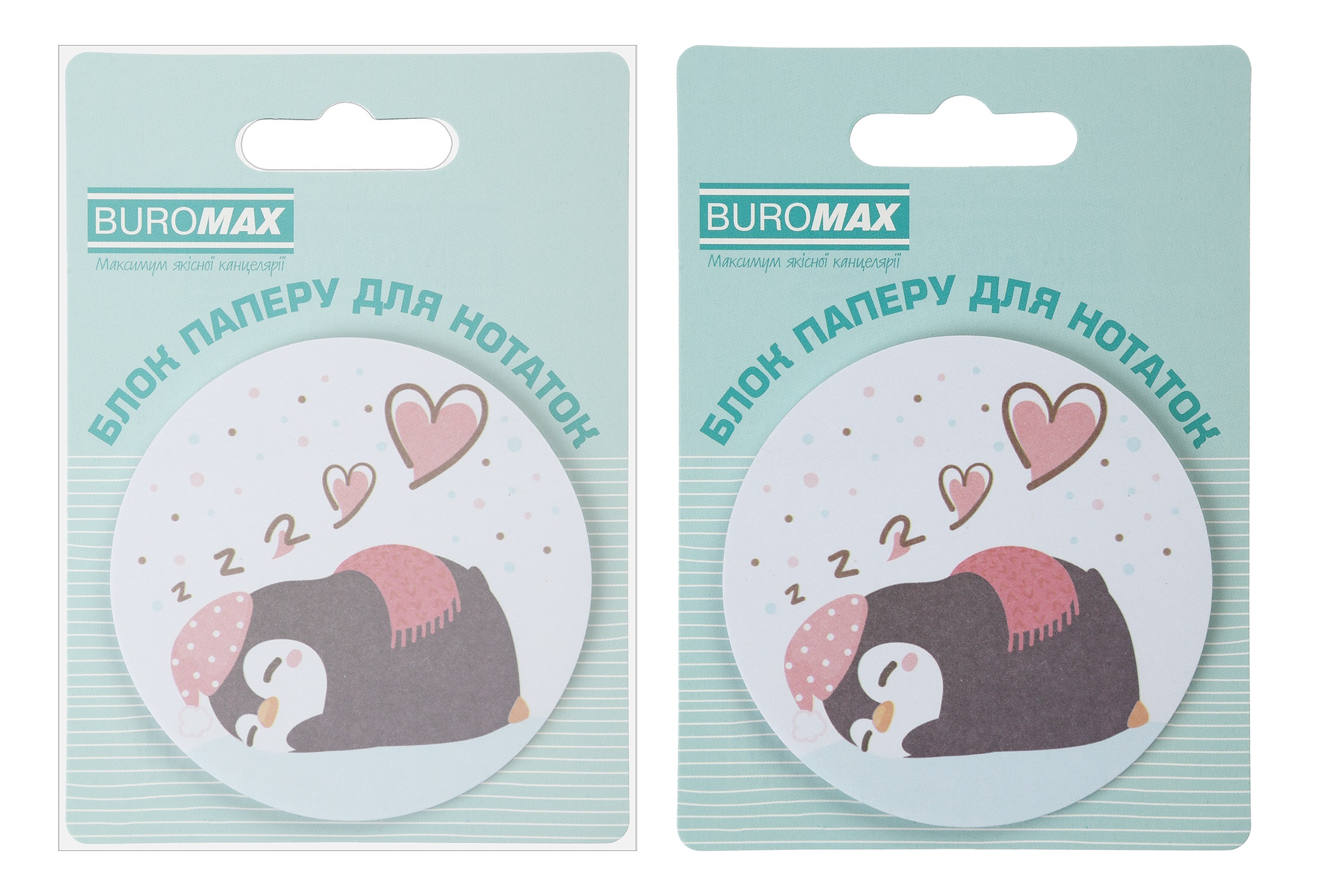 Блок для нотаток PENGUIN, діам. 70 мм, 30 арк, BM.2381-74 3