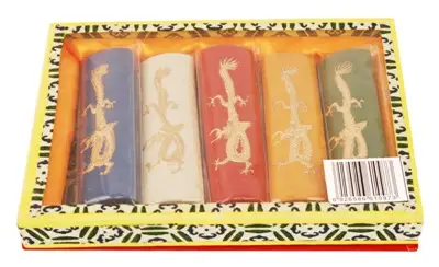 Туш китайська суха, н-р 5кол. 31г 14103