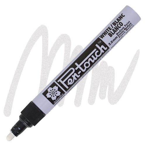 Маркер Pen-Touch Белый, средний 2 мм, Sakura 1