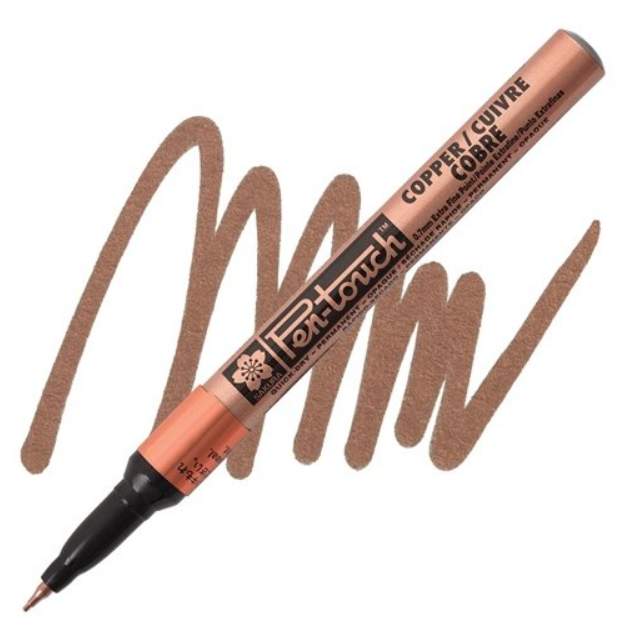 Маркер Pen-Touch Бронза, тонкий 0,7 мм, Sakura 1