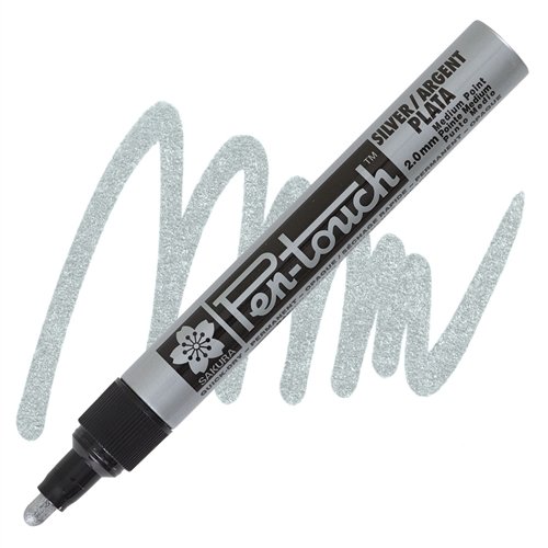 Маркер Pen-Touch Срібло, середній 2 мм, Sakura 1