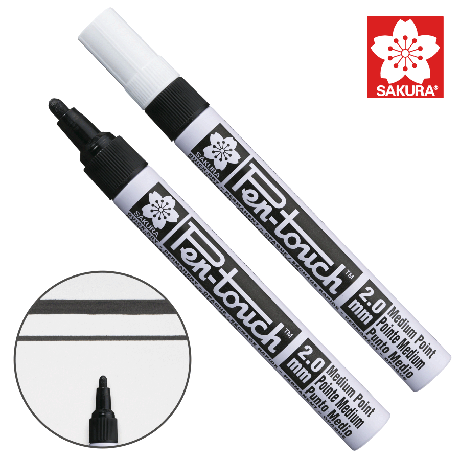 Маркер Pen-Touch Чорний, середній 2 мм, Sakura