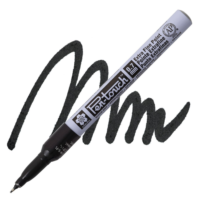 Маркер Pen-Touch Чорний, тонкий 0,7 мм, Sakura 1