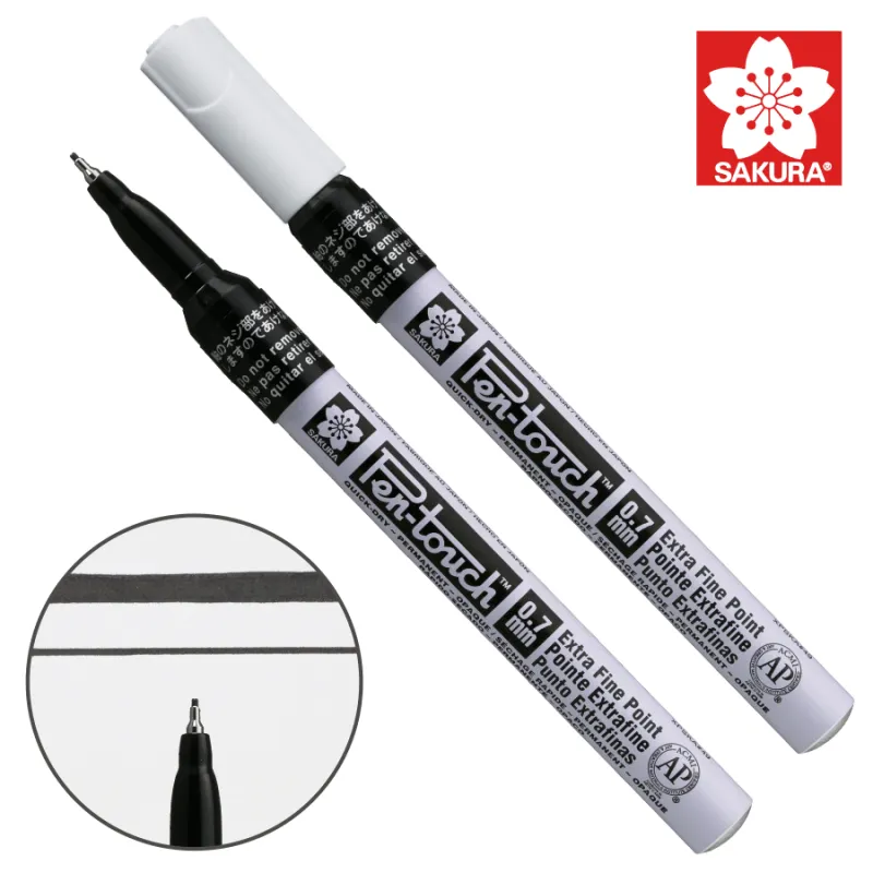Маркер Pen-Touch Чорний, тонкий 0,7 мм, Sakura
