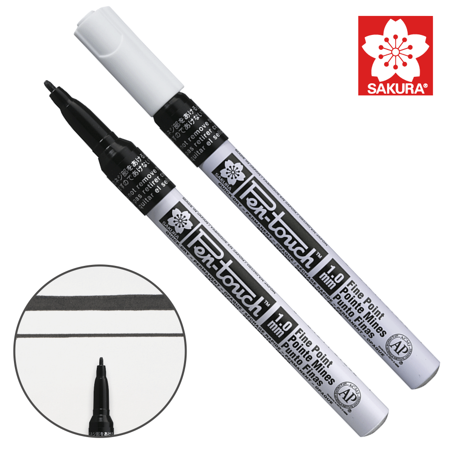 Маркер Pen-Touch Чорний, тонкий 1 мм, Sakura