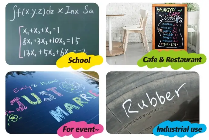 Маркер крейдовий Multi Chalk Pen, Білий, Mungyo 3