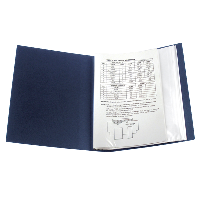 Дисплей-книга 80 файлів, синя 1280-02-A 5