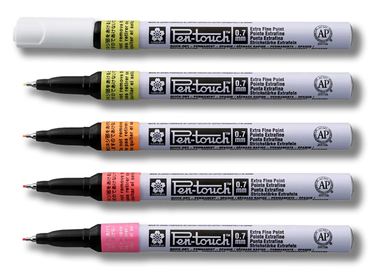 Маркер Pen-Touch Рожевий, флуоресцентний, тонкий 0,7 мм, Sakura 1