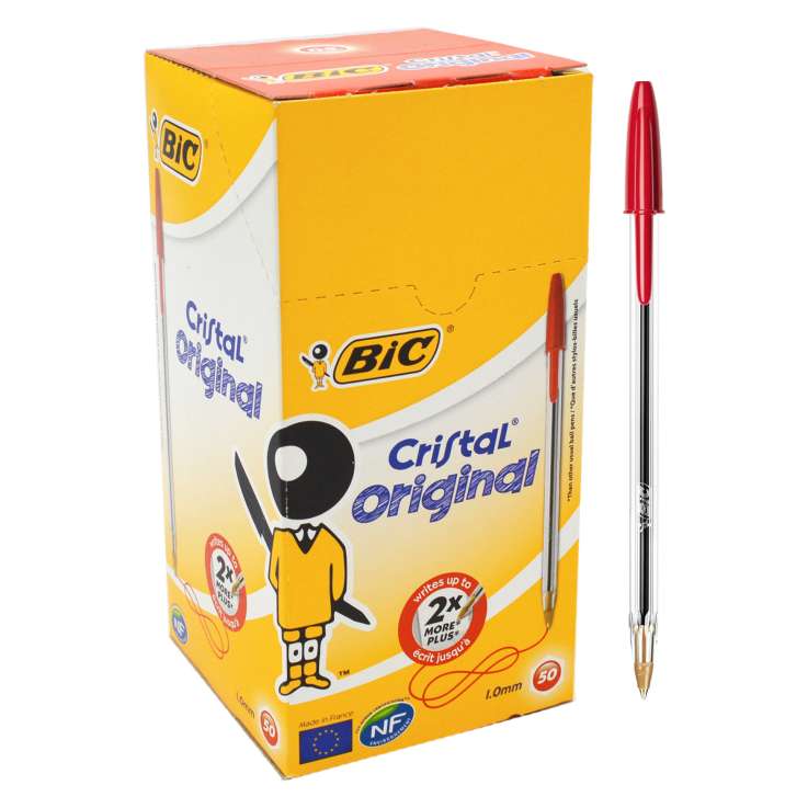 Ручка кулькова червона Cristal (прозора), bc847899 BIC *** 5