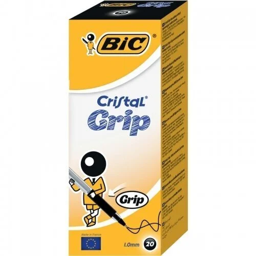 Ручка кулькова чорна, Cristal grip, bc889984 BIC *** 3