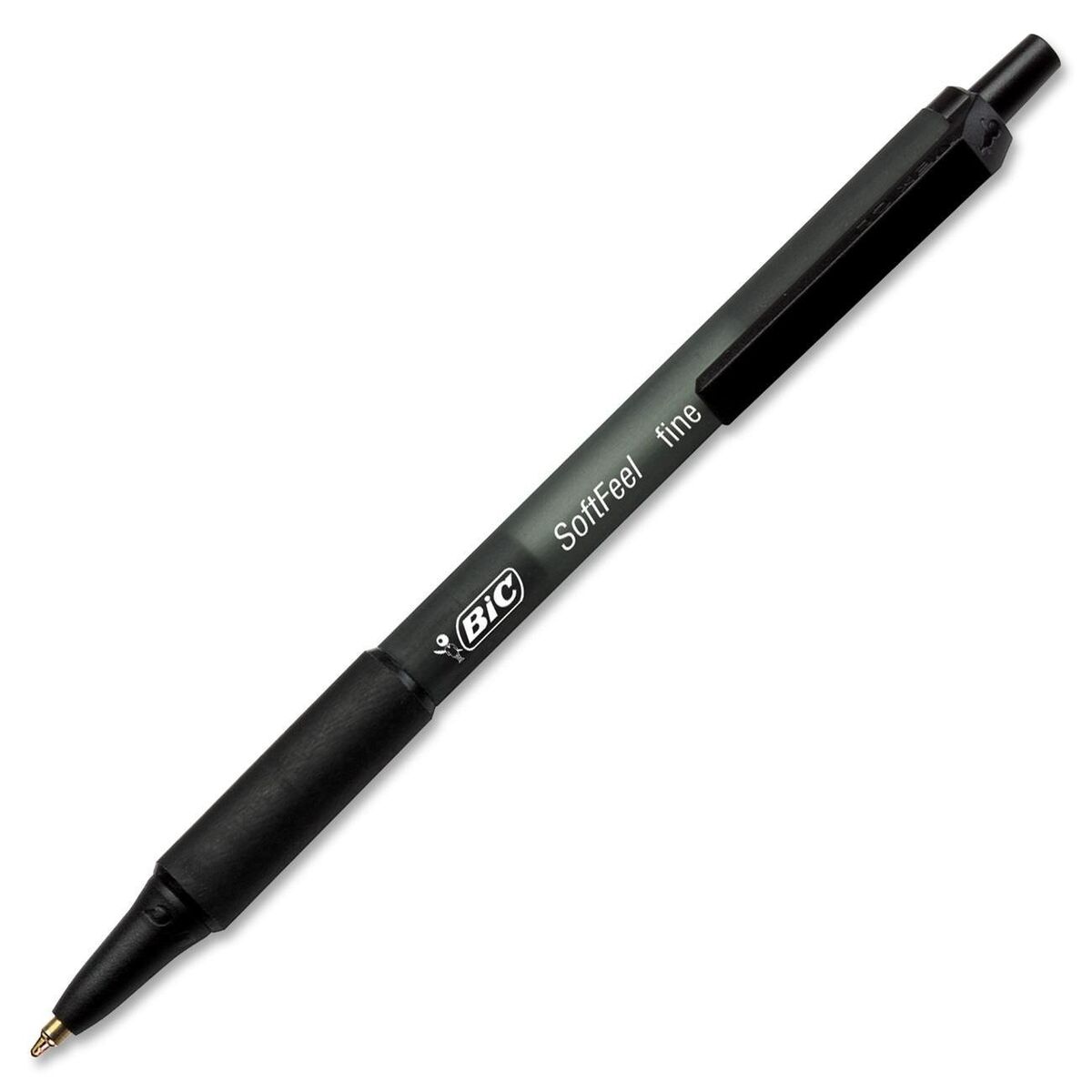 Ручка кулькова чорна Soft feel Клик BIC, 893220