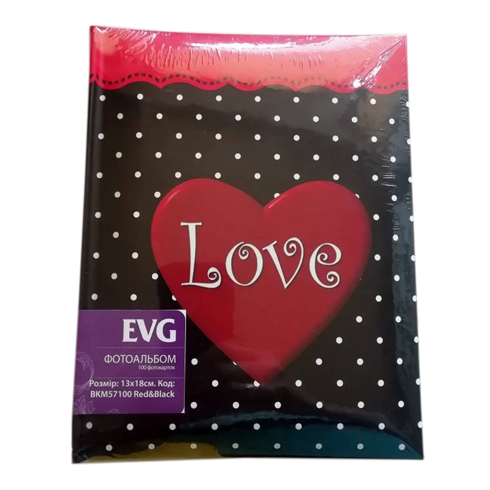 Фотоальбом EVG 13*18*200 BKM57200 Red&Black
