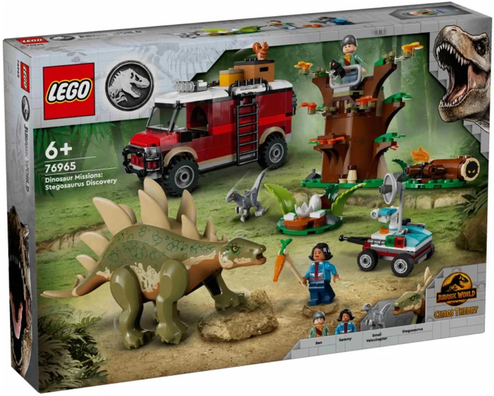 Конструктор Lego Jurassic World "Миссии динозавров: Находка стегозавра", 76965