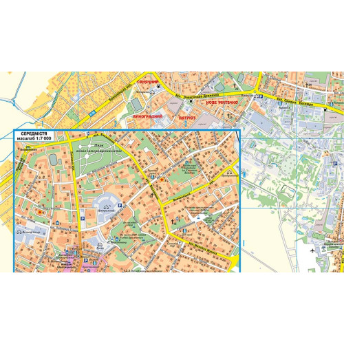 План города. Ивано-Франковск, м-б 1:14 000(у),2014 1