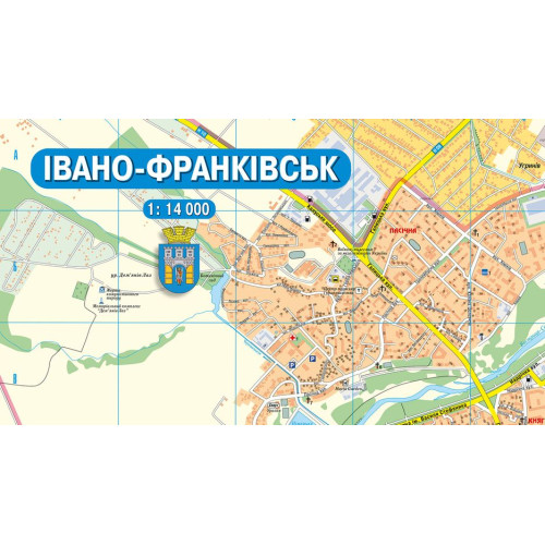 План города. Ивано-Франковск, м-б 1:14 000(у),2014 3