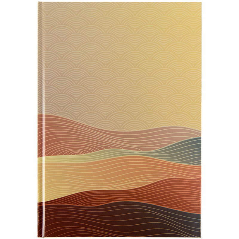 Книга записна Waves А4 96 арк, кліт., бронзова, 8422-563-A