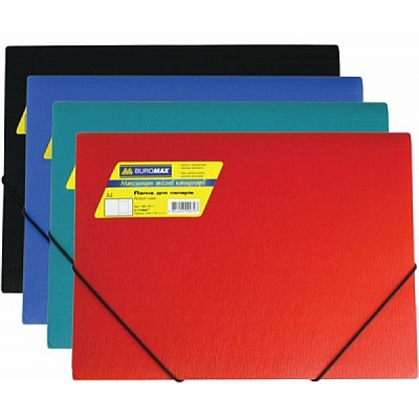 Папка на резинках А4 Buromax, черная BM.3913-01 1