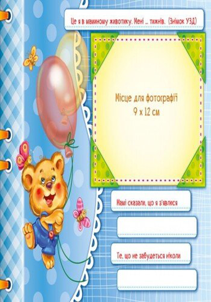 Альбом для немовлят: Перший рік синочка (у) 5