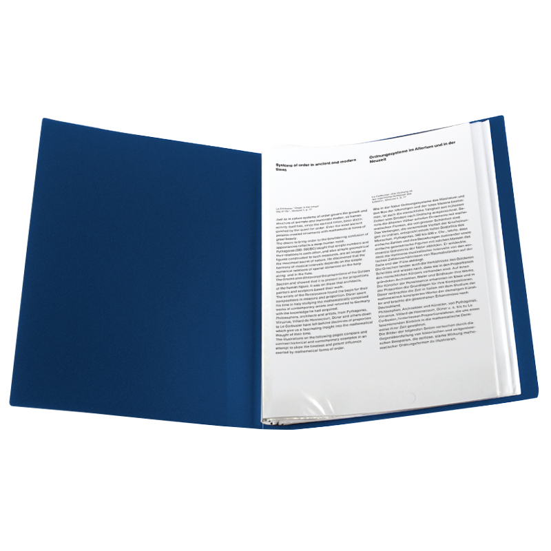 Папка А4, 40 файлів, синя 1040-02 Axent 2