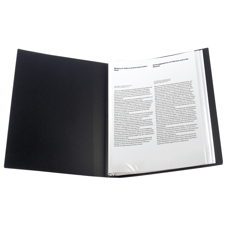 Папка А4, 40 файлов, черная 1040-01 Axent 2