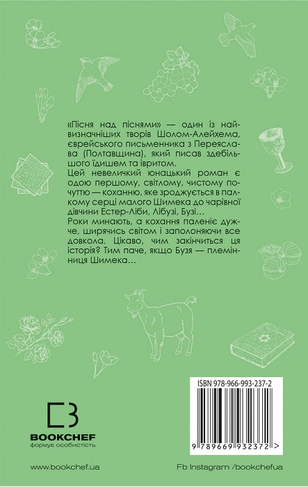 Книга ШС "Шолом-Алехем. Пісня над піснями. Юнацький роман" (у) (2372) 1