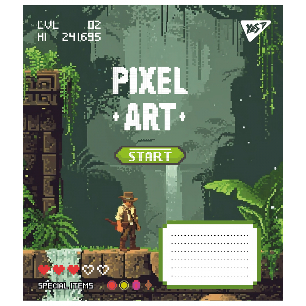 Зошит 12 кос. YES Pixel art, 767212 3