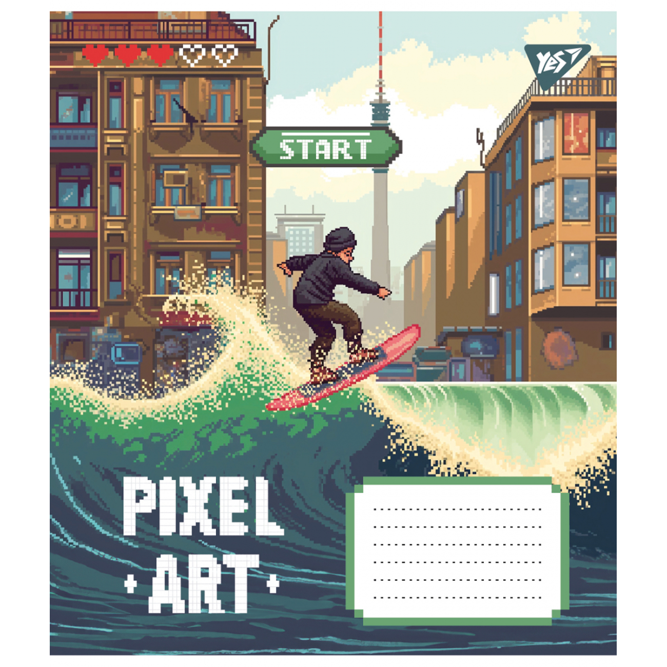 Зошит 12 кос. YES Pixel art, 767212 4