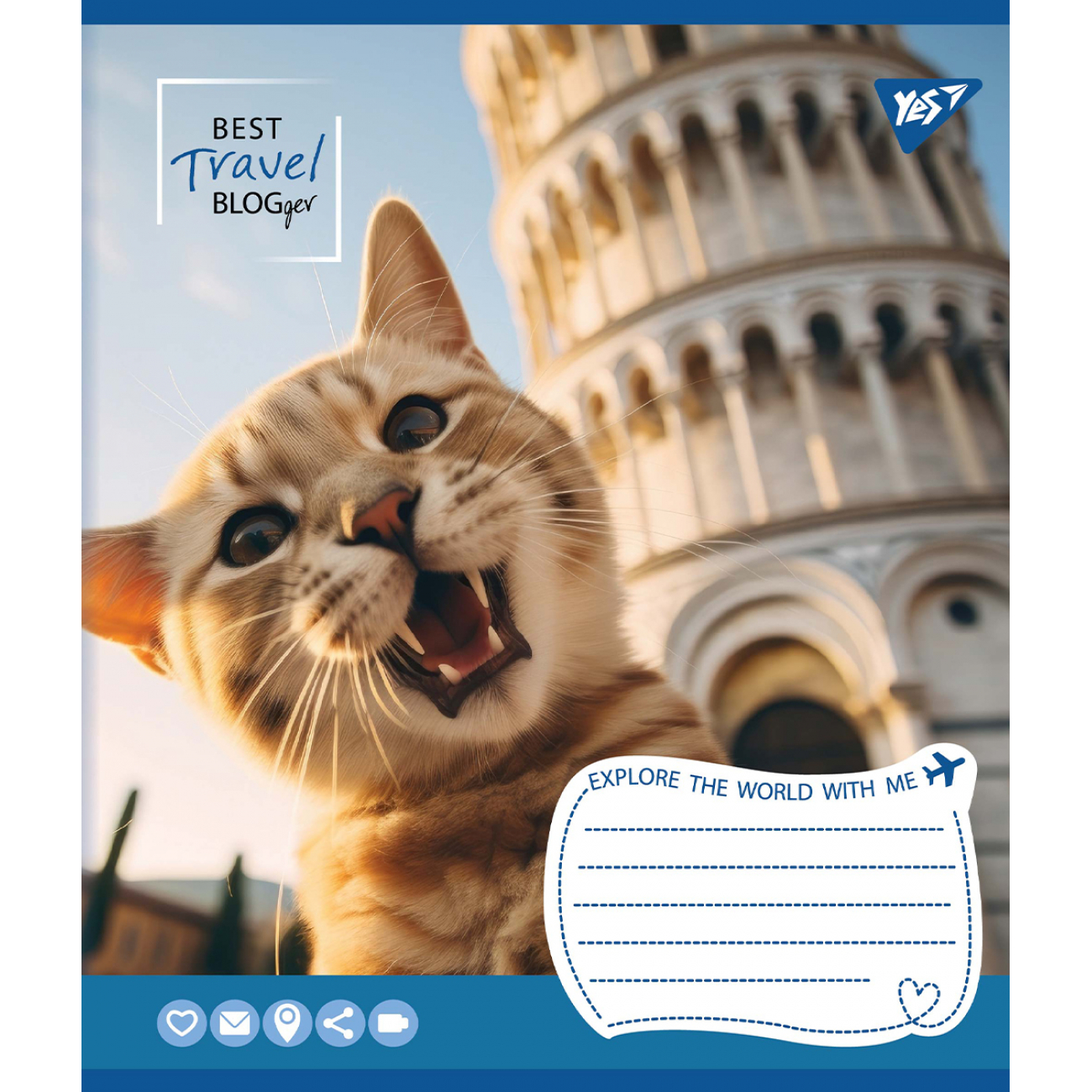 Тетрадь 18 кл. YES Best travel blogger, 766967 3