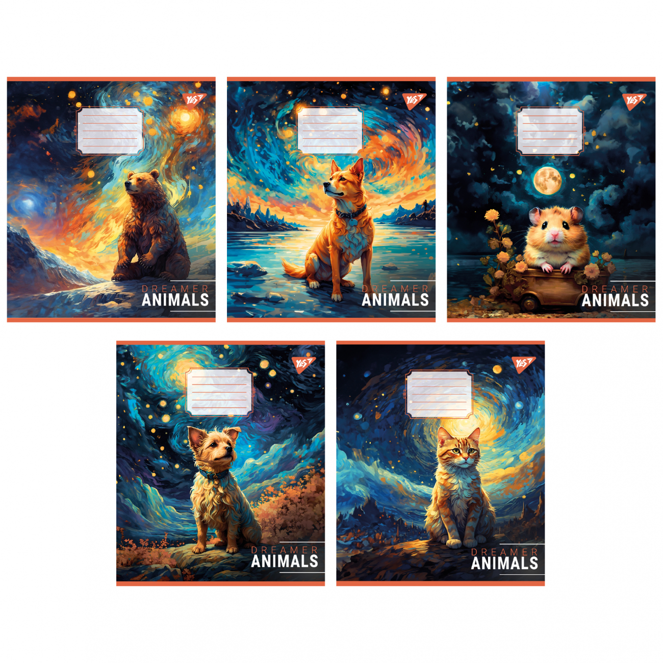 Тетрадь 48 кл. YES Dreamer animals, 767105