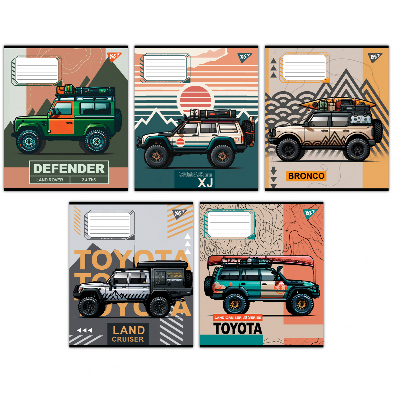 Тетрадь 60 кл. YES Off road vehicle, 767401