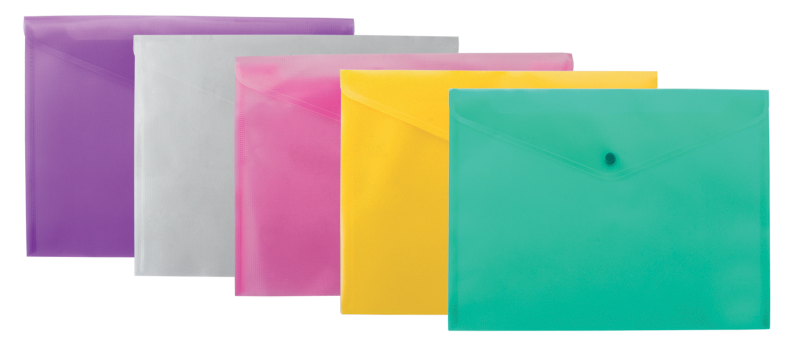 Папка-конверт А4 на кнопці, синя BM.3926-02 1