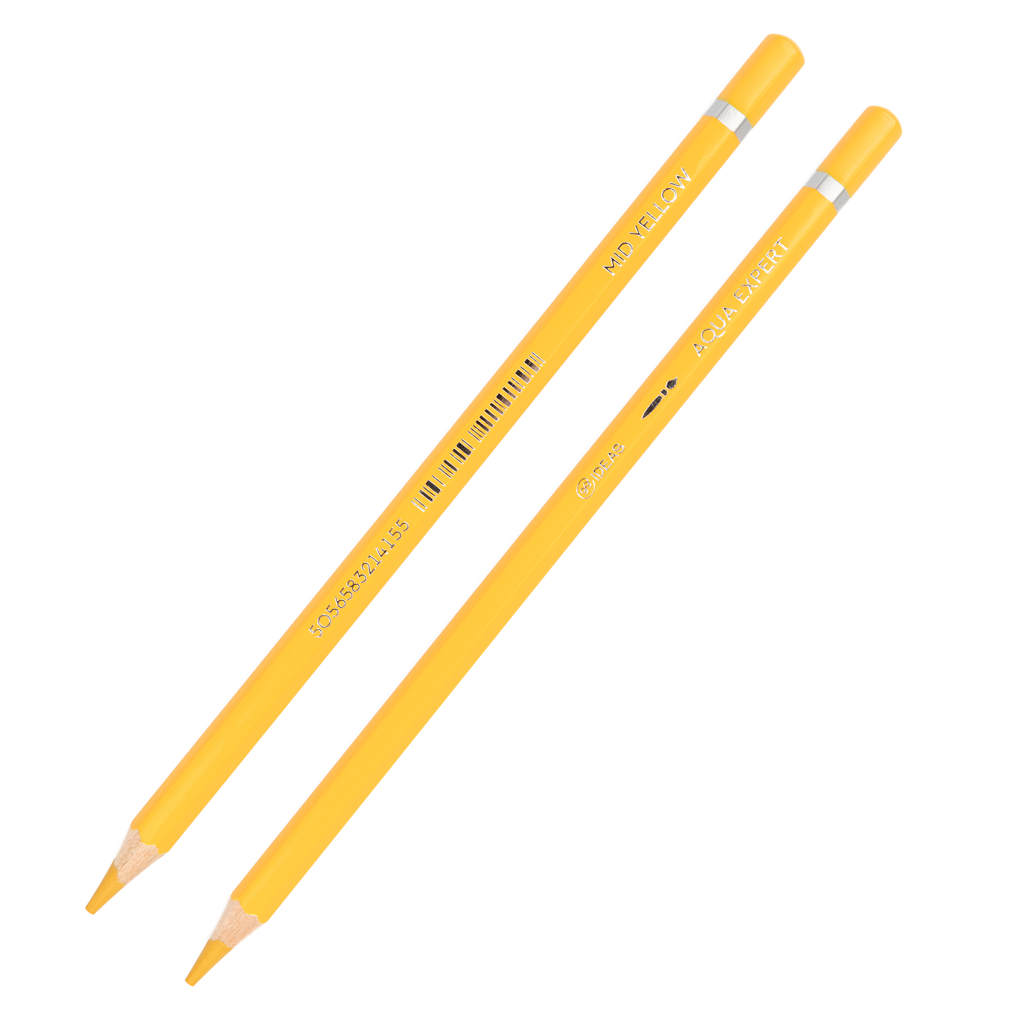 Олівець акварельний 99IDEAS "Aqua Expert", Mid Yellow/Середньо-жовтий, 99AE-MYEL