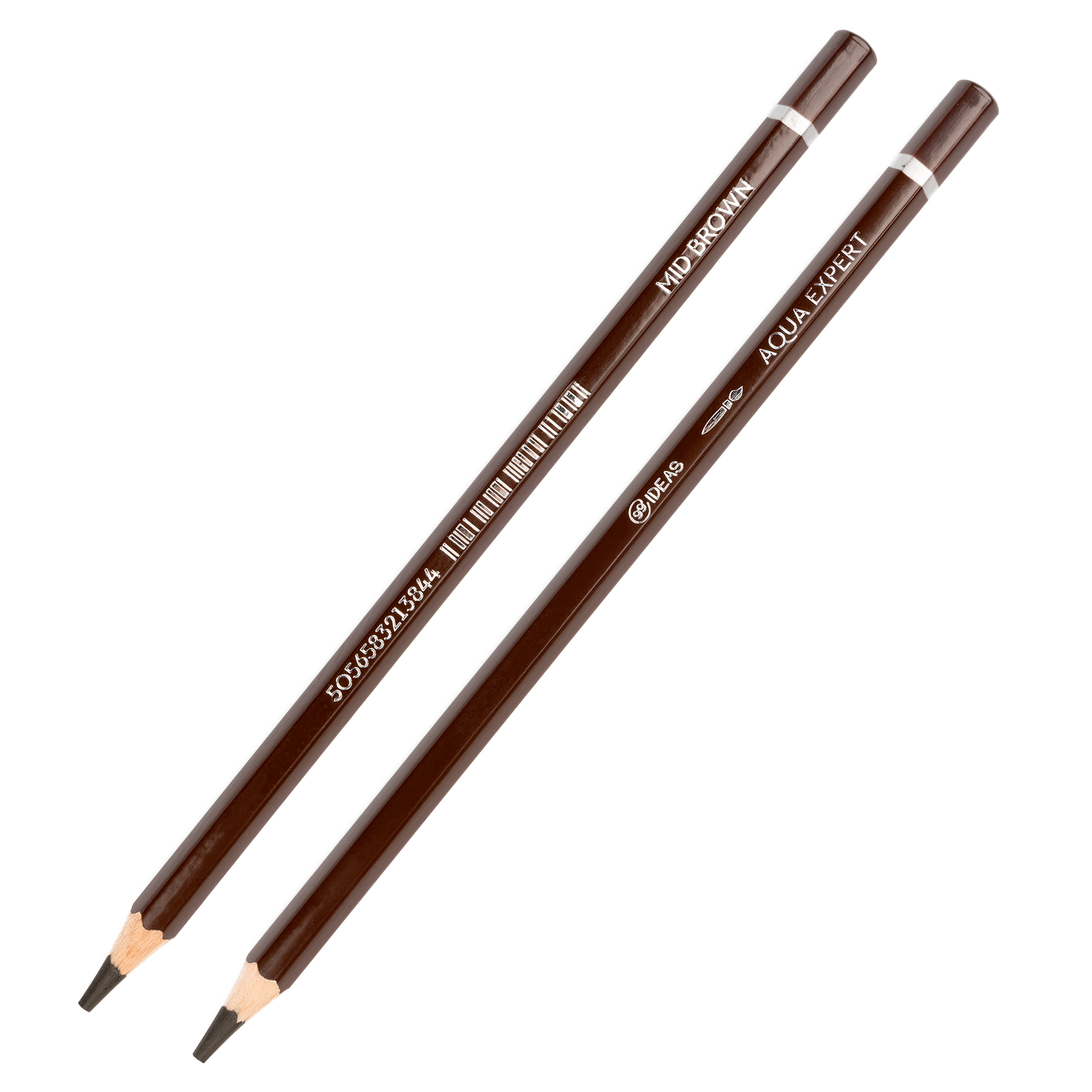 Олівець акварельний 99IDEAS "Aqua Expert", Mid Brown/Середньо-коричневий, 99AE-MIDBR