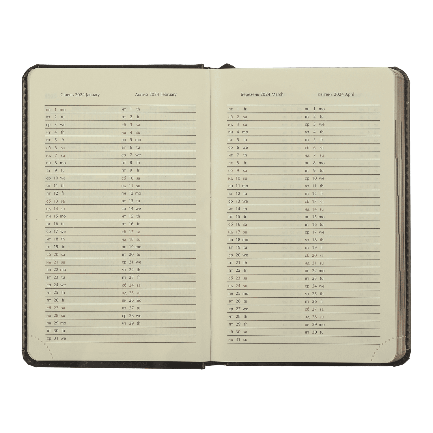 Ежедневник датированный A6, 2025, Donna, черный, BM.2527-01 6