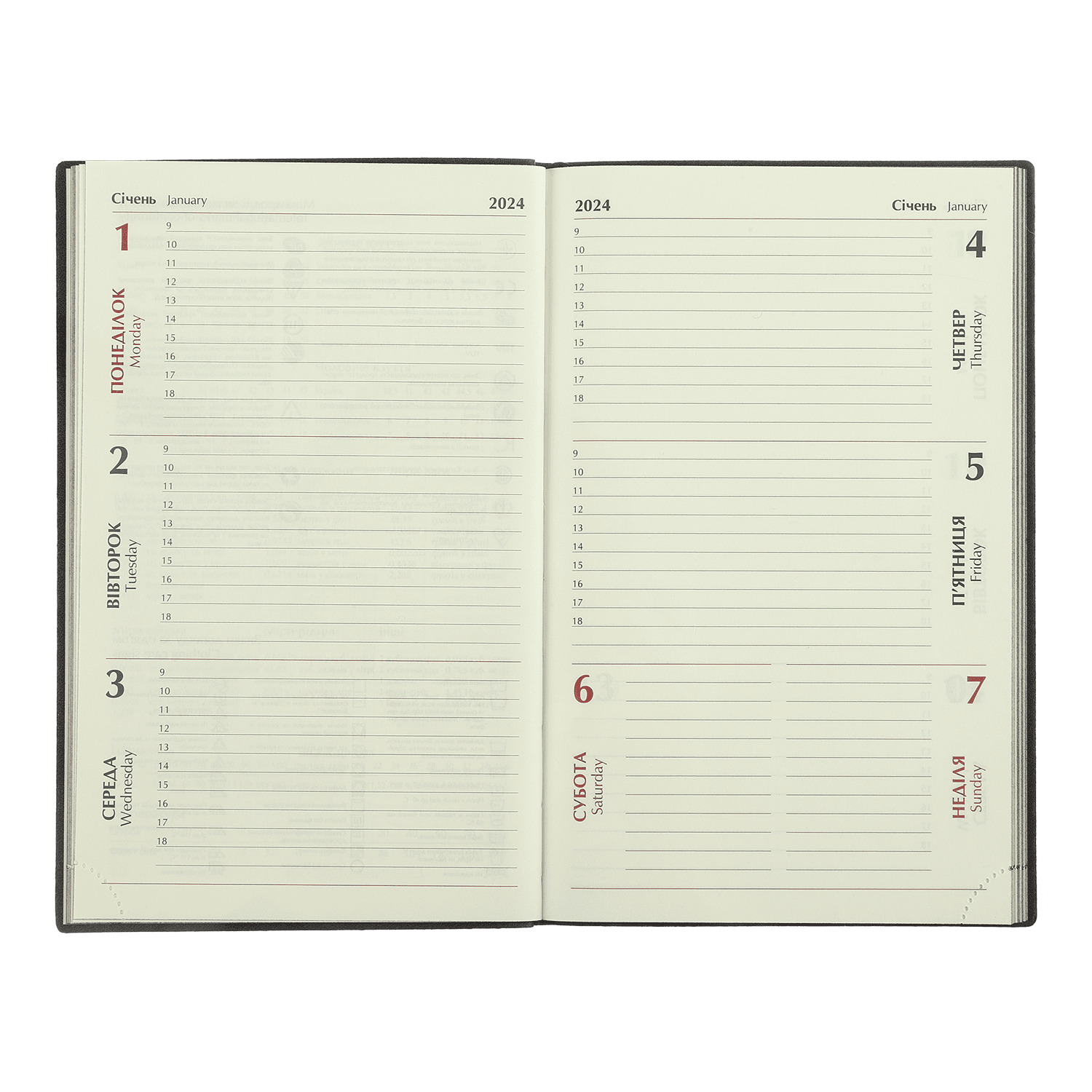 Еженедельник датированный A5, 2025, Ideal, синий, BM.2707-02 7