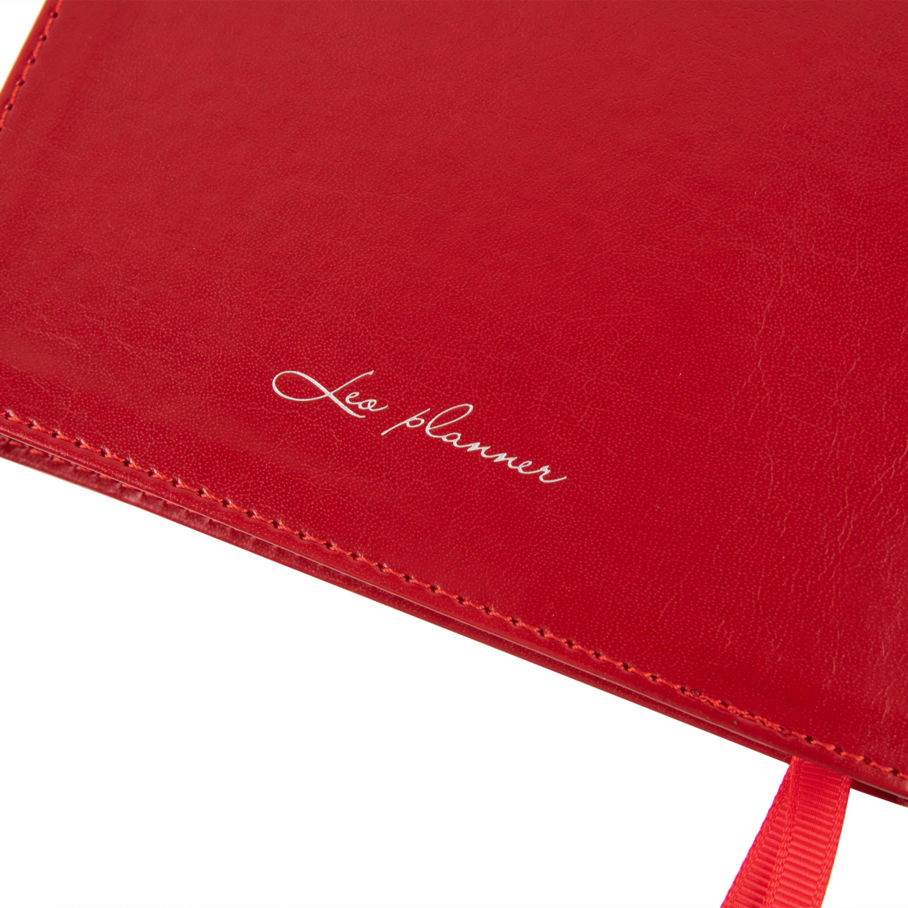 Діловий записник А5 2025, Leo Planner "Aldento", інтегральний, 368 стор., червоний, 252537, Leo Planner 11