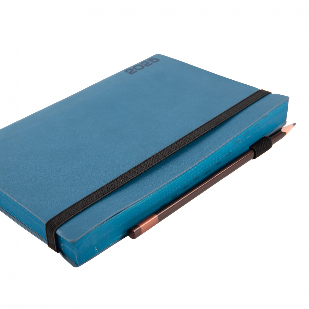 Деловая записная книжка А5 2025, "Binario", мягк., 368 стр., синий, 252540, Leo Planner 2