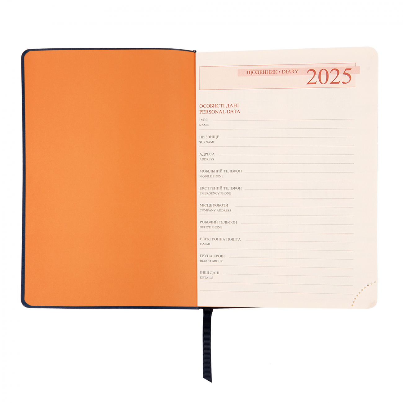 Деловая записная книжка А5 2025, "Infinity", мягк., 368 стр., темно-синий, 252535, Leo Planner 4