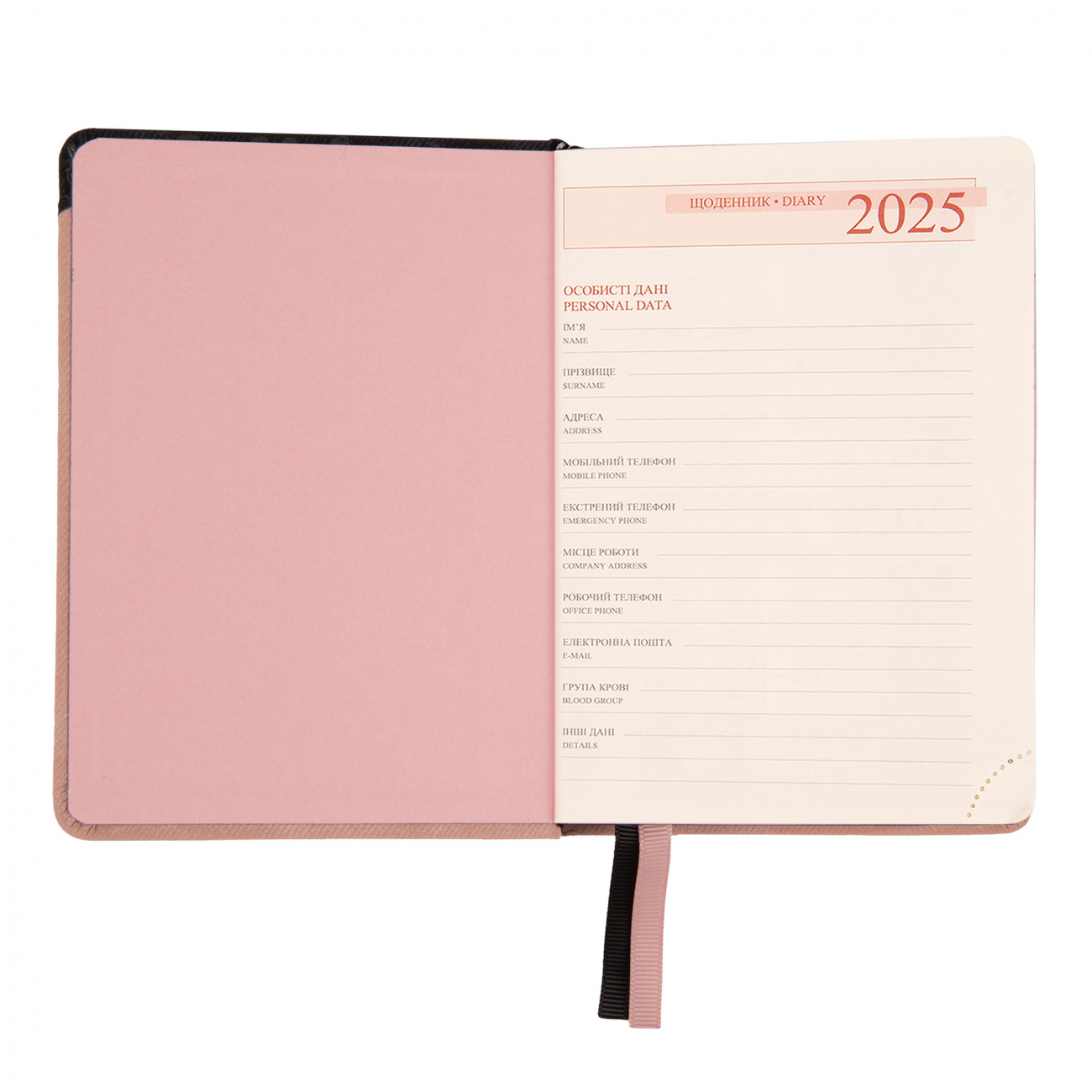 Деловая записная книжка А6 2025, "Angolo", тверд., 352 стр., 252594, Leo Planner 4