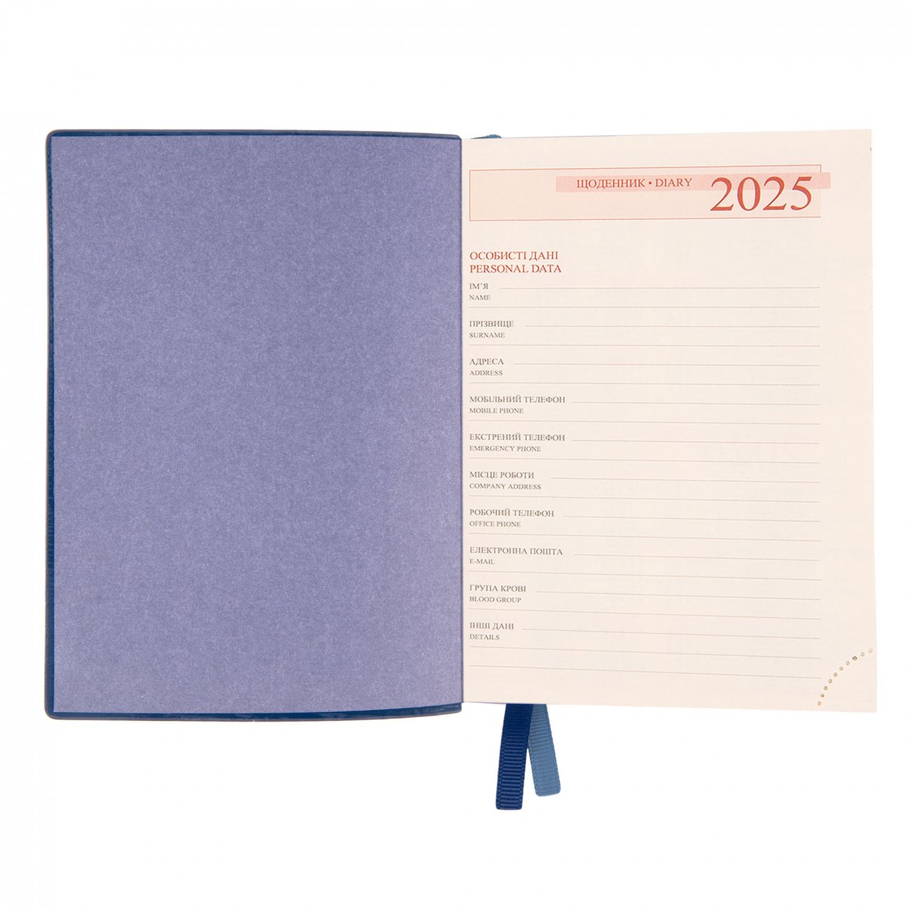 Деловая записная книжка А6 2025, "Apiro", мягк., 352 стр., синий, 252599, Leo Planner 4