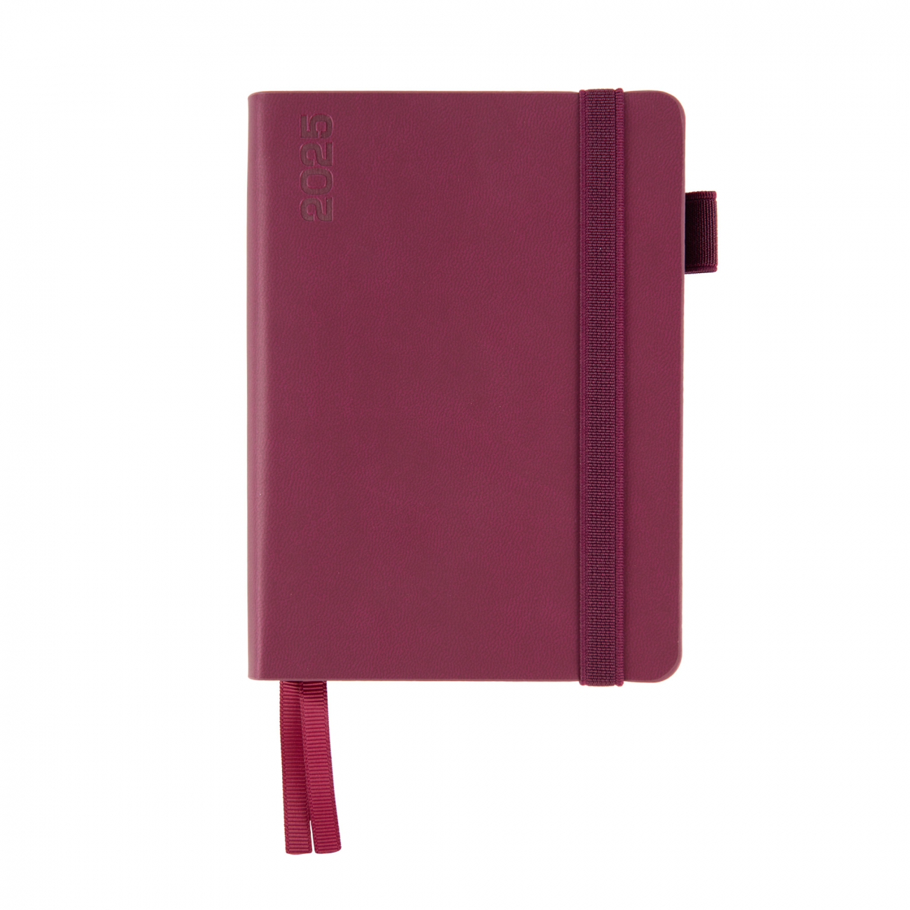 Деловая записная книжка А6 2025, "Binario", мягк., 352 стр., винный, 252551, Leo Planner