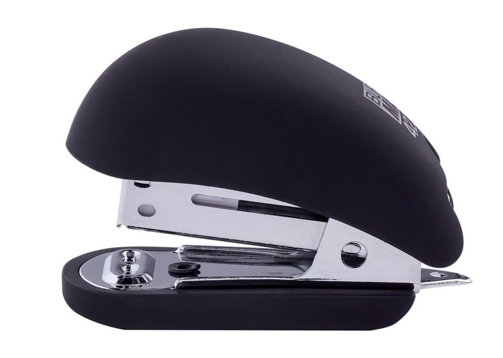 Степлер №24/26 мини Rubber Touch, черный, BM.4234-01