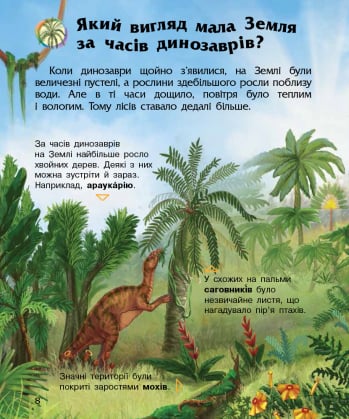 Книга "Енциклопедія дошкільника: Каспарова Ю. Динозаври та інші доісторичні тварини" (у) (0666) 5