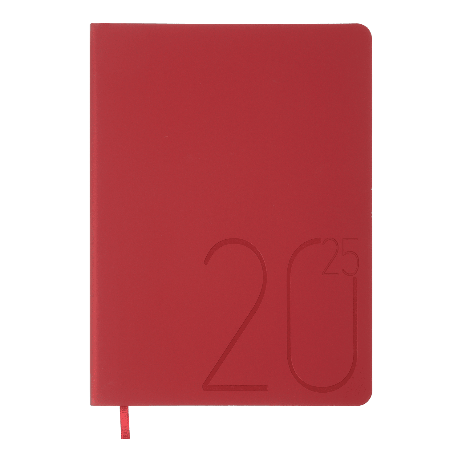 Щоденник датований A5, 2025, Steel, червоний, BM.2127-05