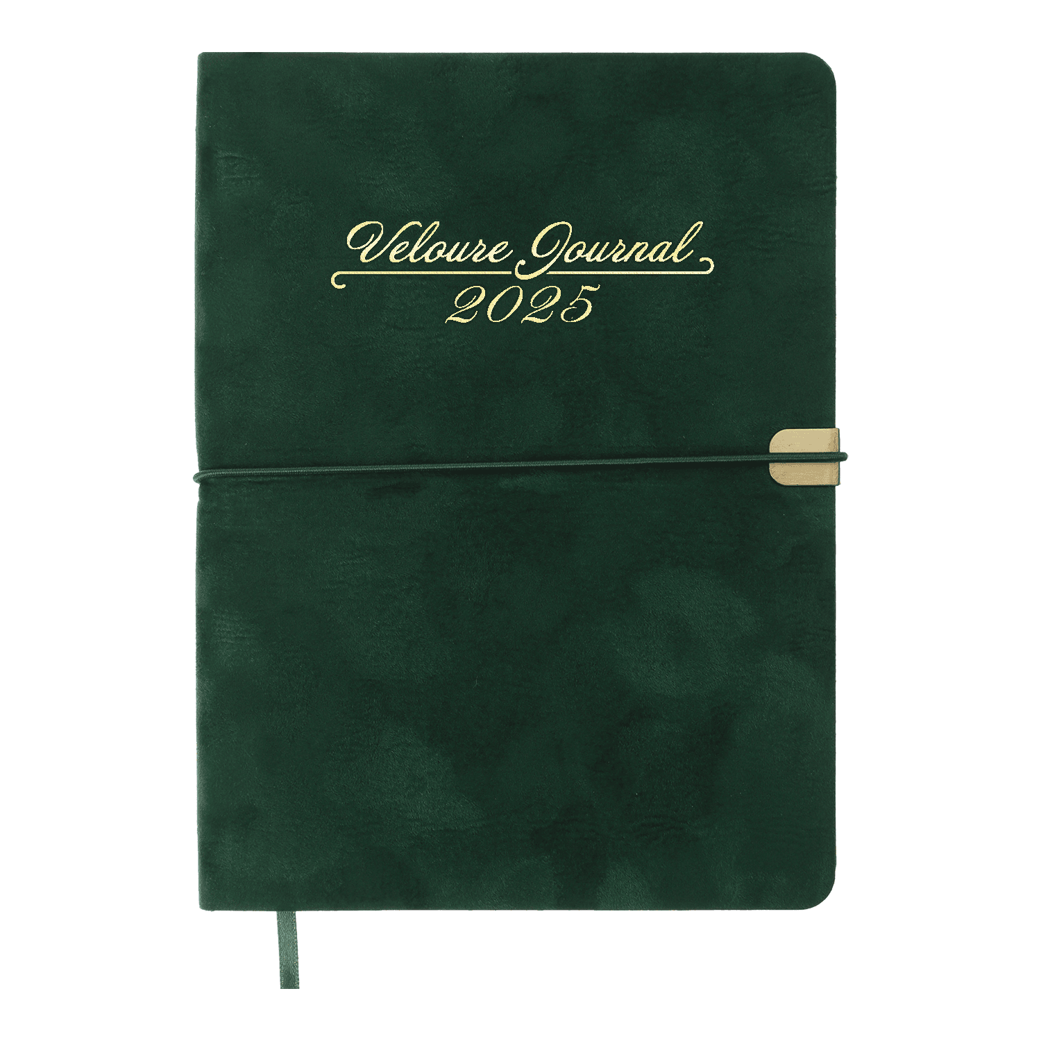 Щоденник датований A5, 2025, Velour, зелений, BM.2134-04