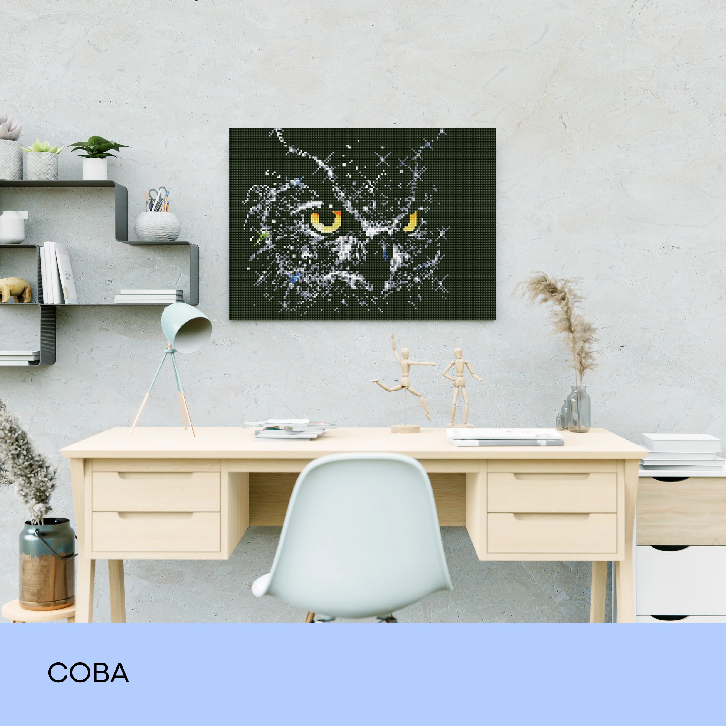 Набір з алмазною мозаїкою "Сова", 40*50 см, IDEA2-CK1945, ТМ "99IDEAS" 2
