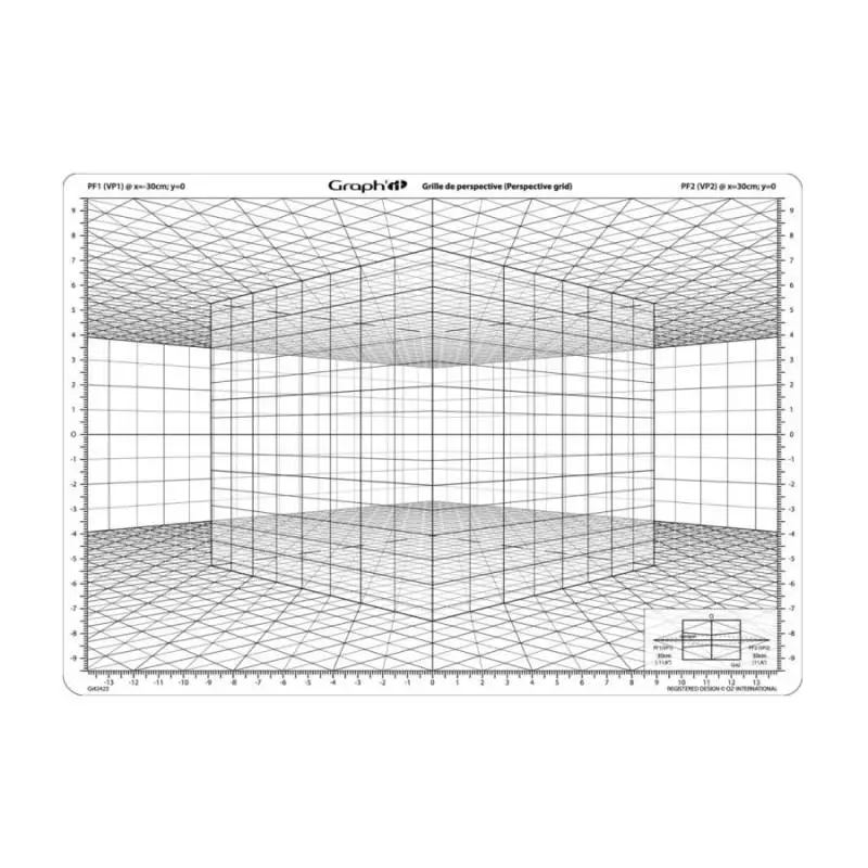 Сітка перспектива D для замальовок, 26*30,5 см, GI42423 Graph`it 2