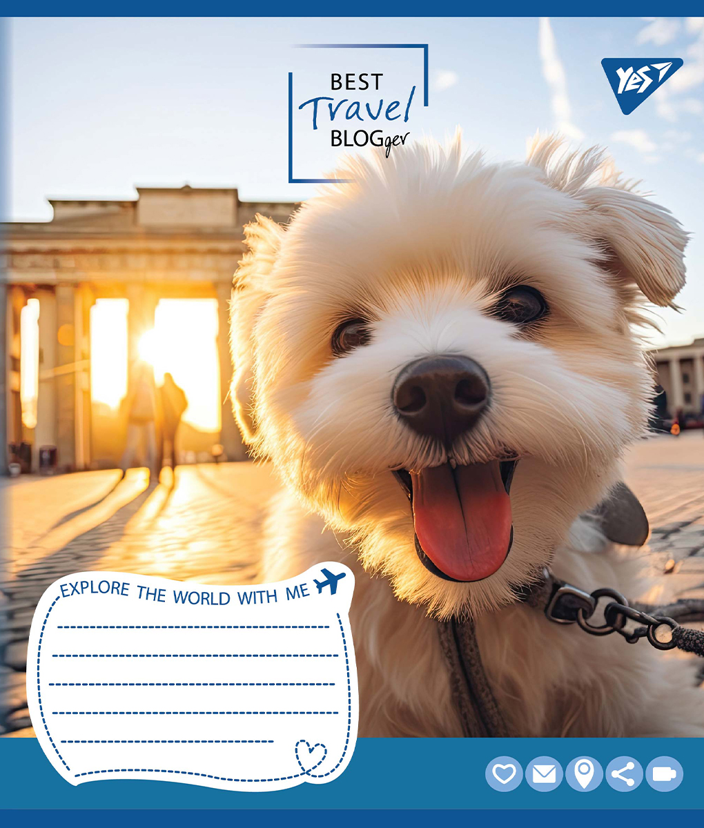 Зошит 24 лін. YES Best travel blogger, 767037 1