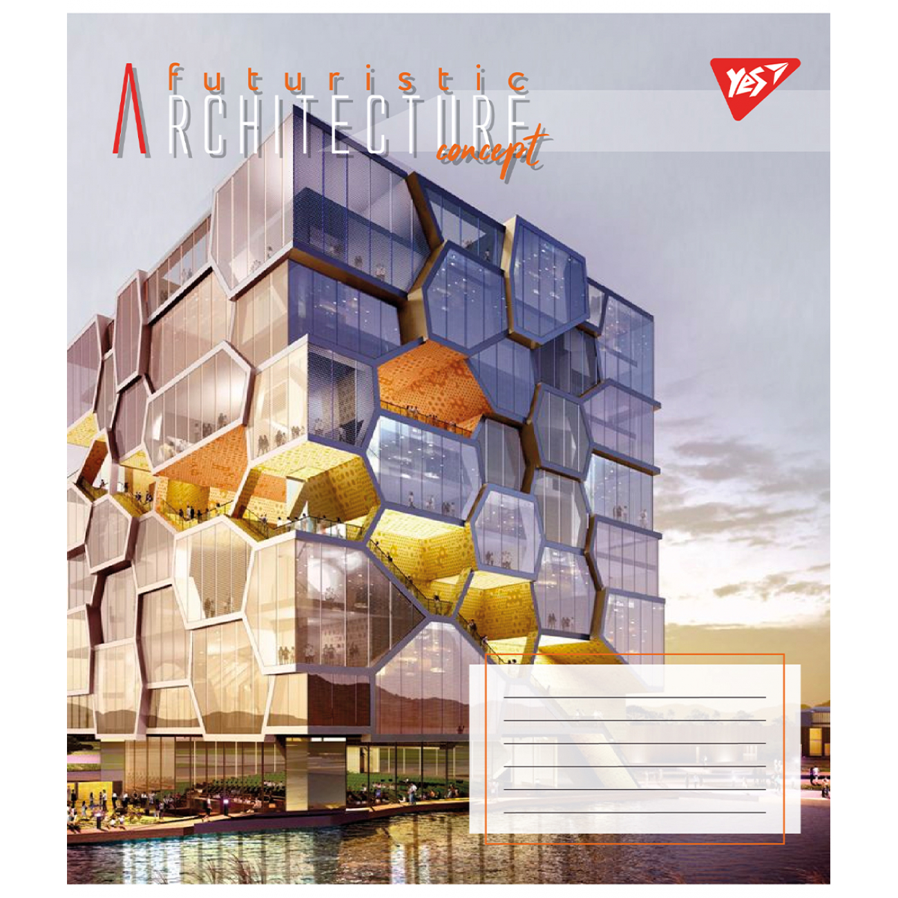 Тетрадь 48 кл. YES Futuristic architecture, 767108 2